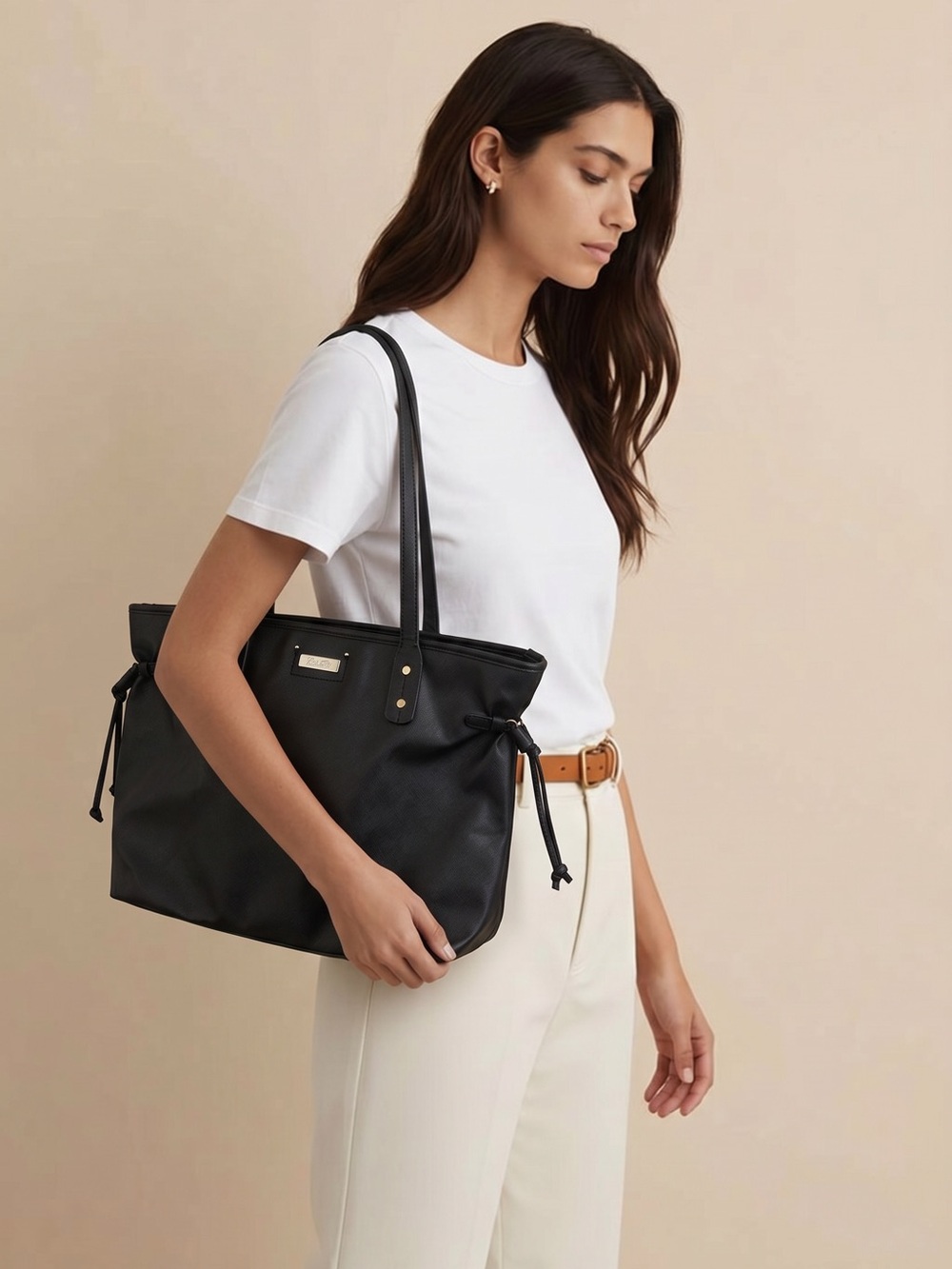 MARC FISHER | Black Tote Shoulder Bag